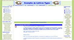 Desktop Screenshot of exemples-lettres-types.com