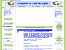 Tablet Screenshot of exemples-lettres-types.com